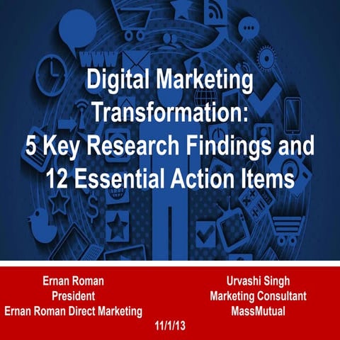 The Digital Transformation: Key Findings and Action Items