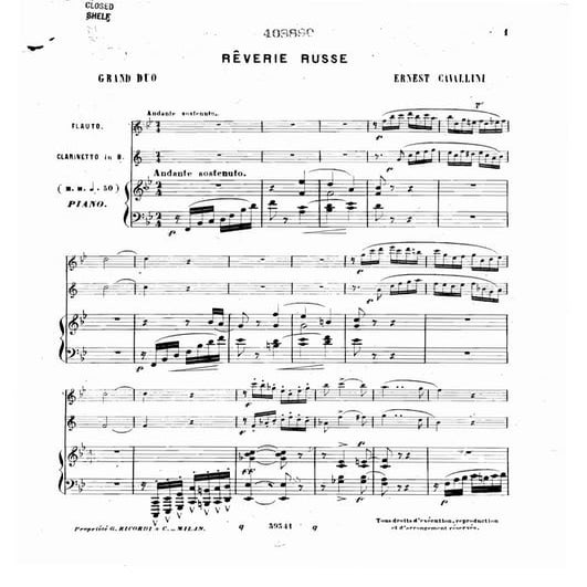 Ernesto cavallini.dúo para flauta y clarinete