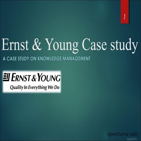 Knowledge Management- Ernst & Young