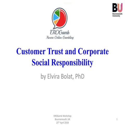 EROGam Workshop: Consumer Trust and CSR