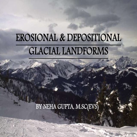 Erosional & depositional glacial landforms