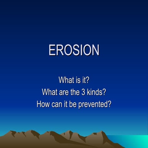 The 3 Types of Erosion