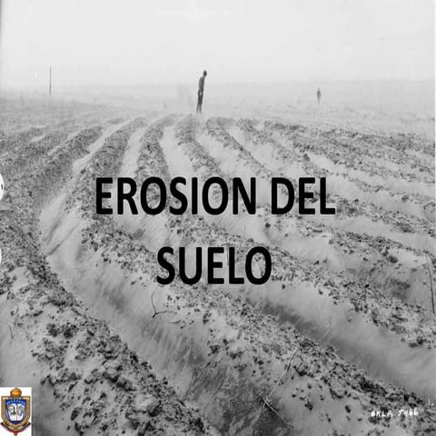 Erosion y recuperacion del suelo