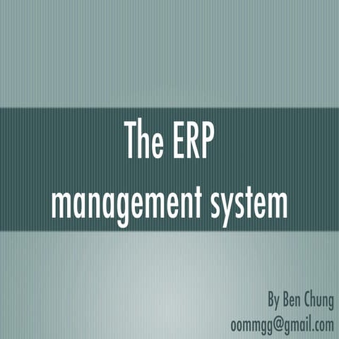 Erp | PDF