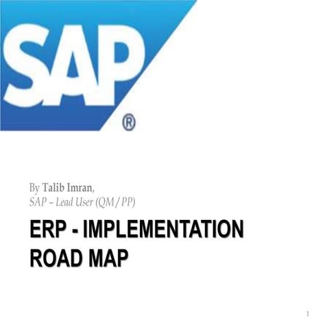 ERP - Implementation Road Map 