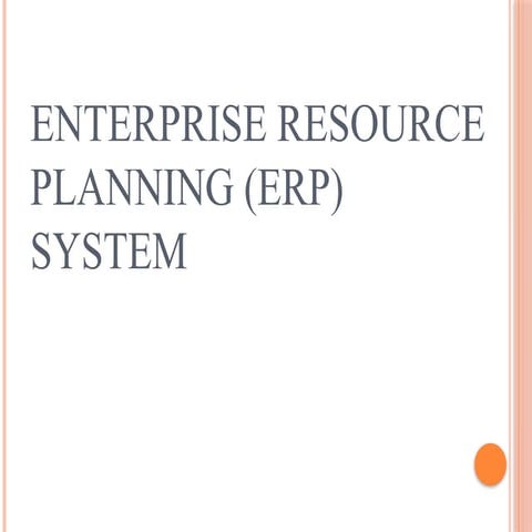 ERP.pptx for M.Com students in the Subject MIS