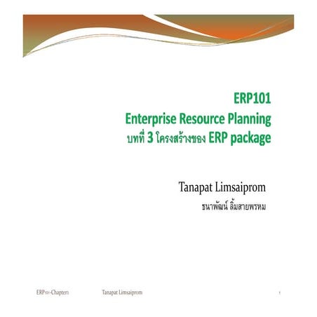 Chapter 3 benefits of erp | PDF