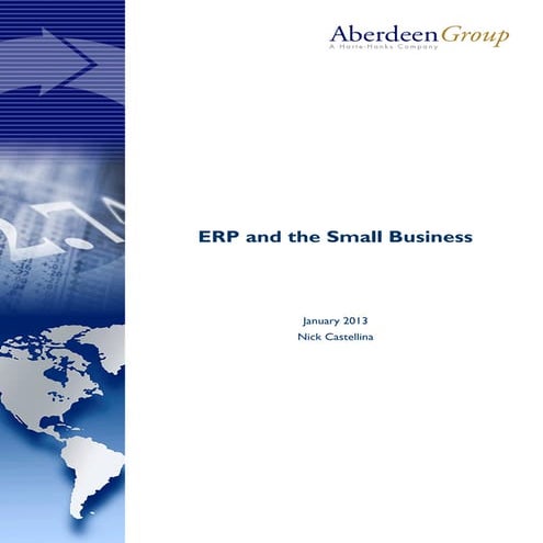 ERP in Small Business
