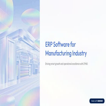 Best ERP System for Manufacturing in India | Elite Mindz | PDF