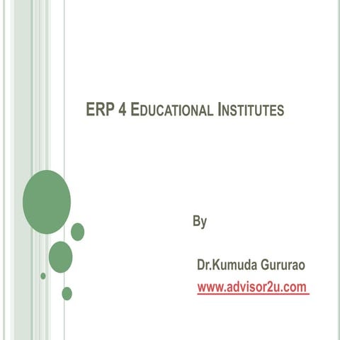 ERP 4 Educational Institutes