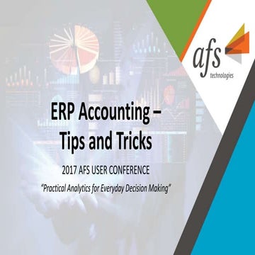 ERP Accounting - Tips and Tricks