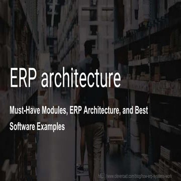 ERP software architecture