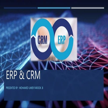 ERP And CRM