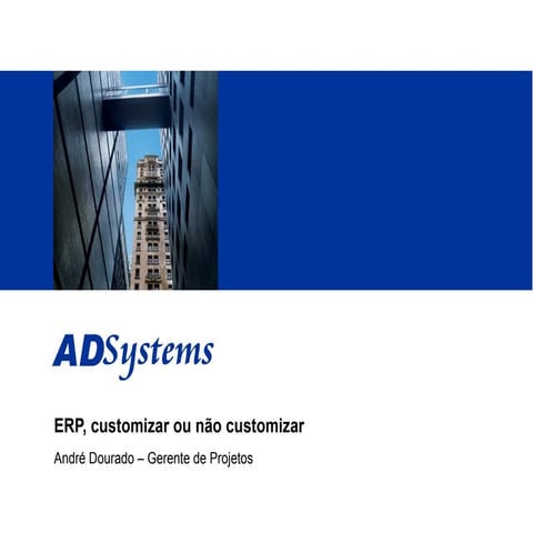 Erp Customizar Ou Nao Customizar