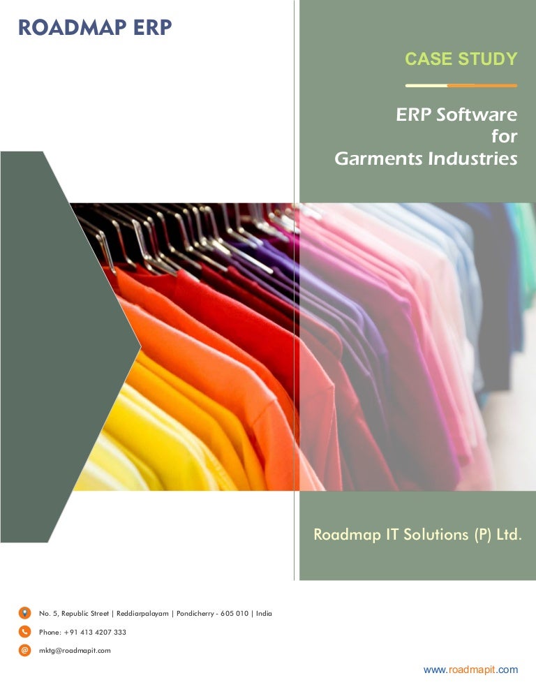 Erp for garments industries