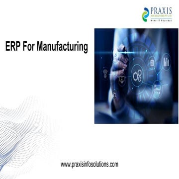 ERP For Manufacturing