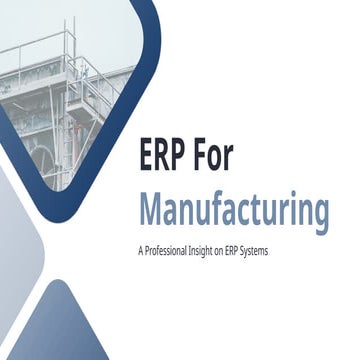 ERP Benefits for Manufacturing Industries