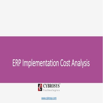 Erp implementation cost analysis