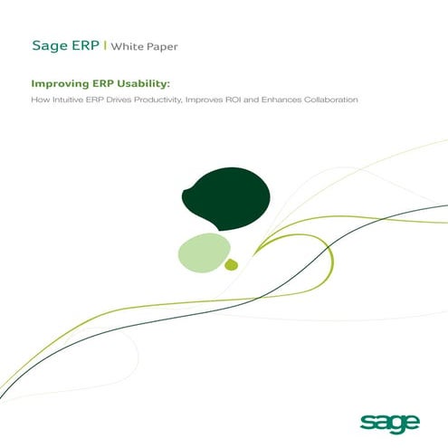 Improving ERP Usability - Sage ERP X3