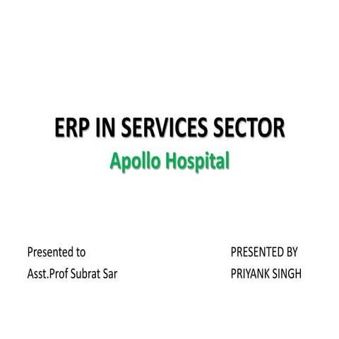 Hospital erp software | PPTX