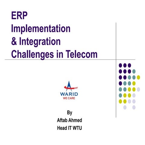 ERP In Telecom Industry