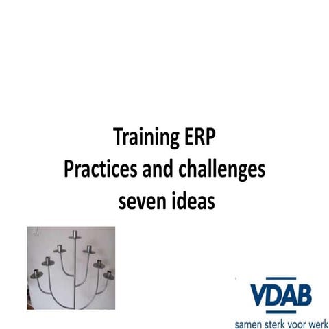 Microsoft Dynamics Academic Alliance: ERP in Training VDAB