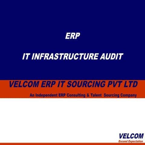 ERP IT Infrastructure Audit