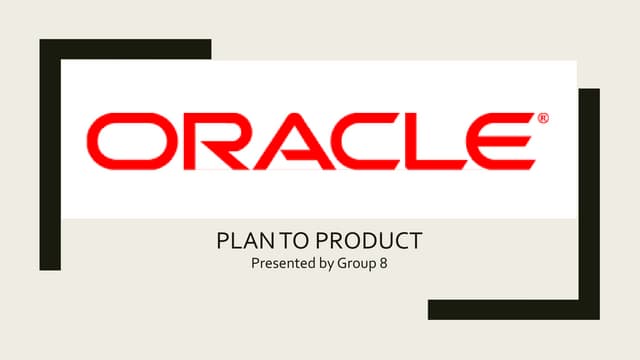 Oracle SCM Cloud ERP Solution