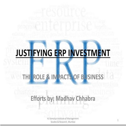 Erp ppt business case