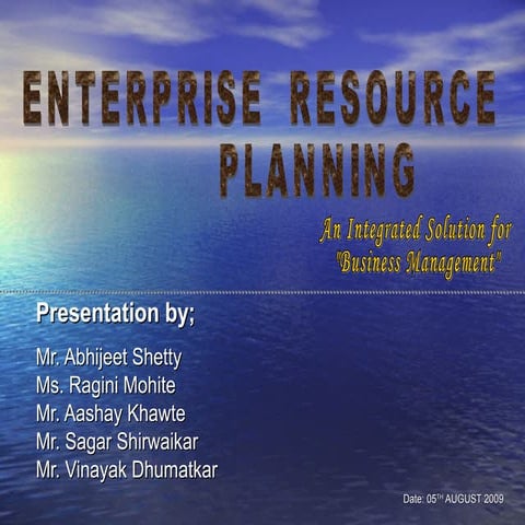 Erp presentation 24