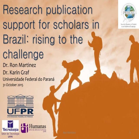 Research publication support for scholars in Brazil: Rising to the challenge