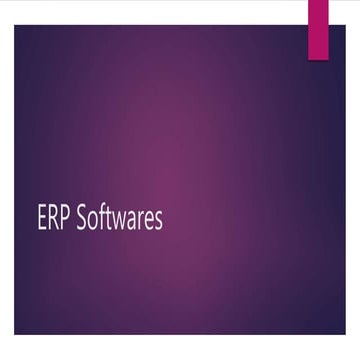 Erp softwares