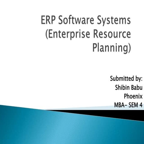 Erp software systems