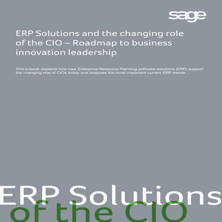 ERP Solutions and the Changing Role of the CIO