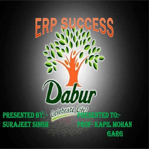 Erp success of dabur
