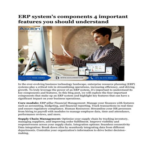 ERP system's components 4 important features you should understand.pdf