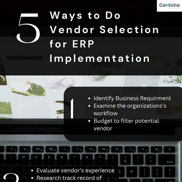 5 Ways to Select ERP Vendor | Contetra Pvt Ltd