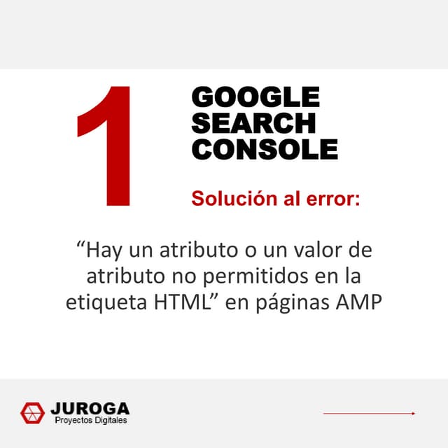 Solución al error AMP de Google Search Console PDF