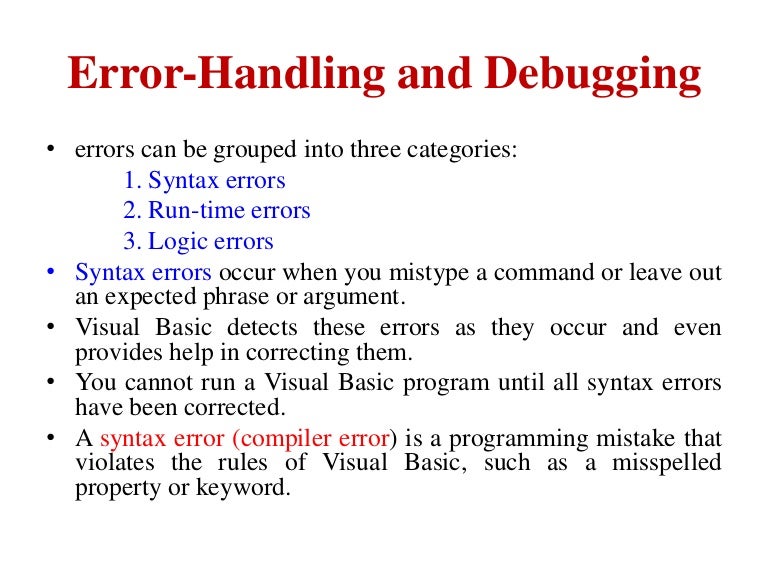 Vb net error handling resume