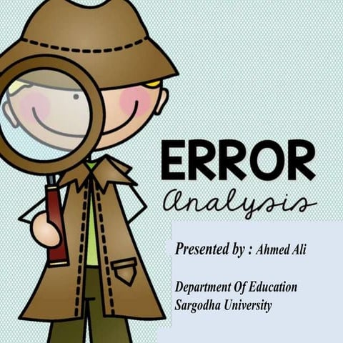 Error Analysis
