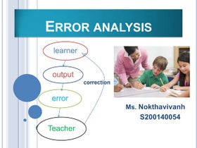 Error analysis lecture | PPT