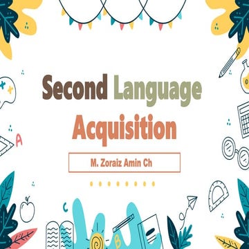 Error Analysis in English Language - SLA & Linguistics