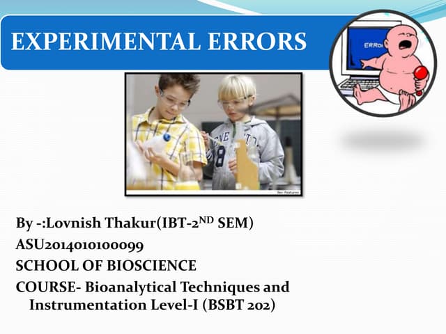 Error analytical