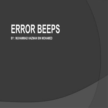 COMPUTER ERROR BEEPS SOUND