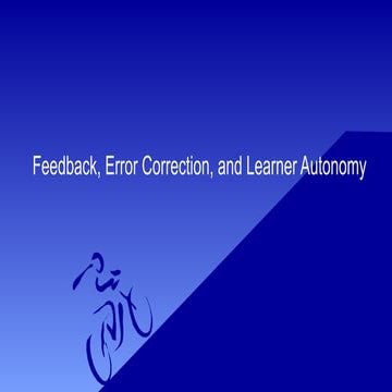 Error Correction Lesson 21.pptx on Assessment | PPTX