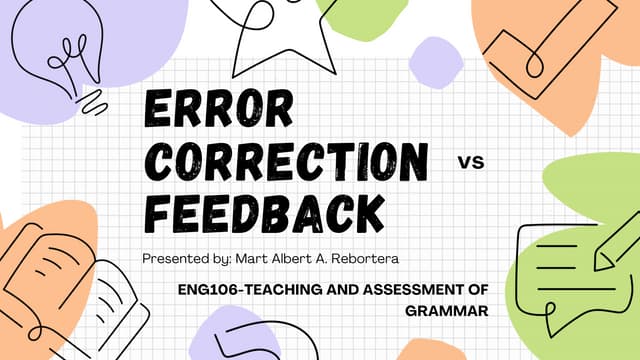 A closer look at Playful Error Correction For Skill Development