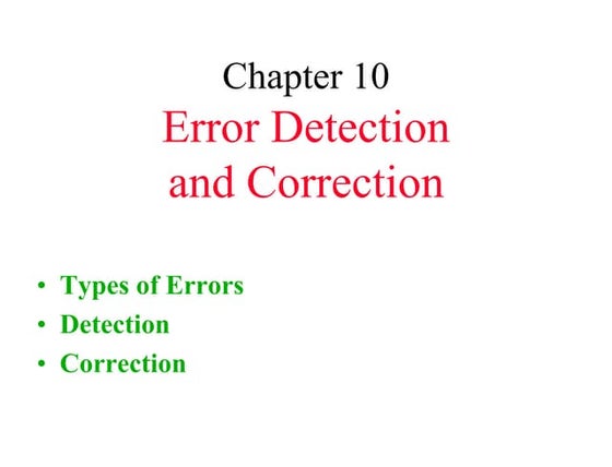 BIT Error Rate | PPT