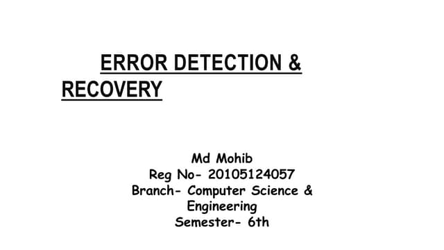 Error Detection & Recovery.pptx