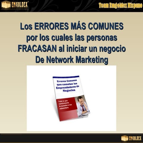 Los Errores Mas Comunes Por Los Que Se Fracasa