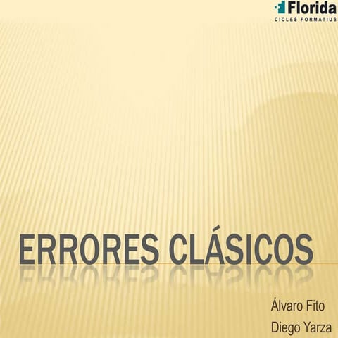 Errores Clasicos